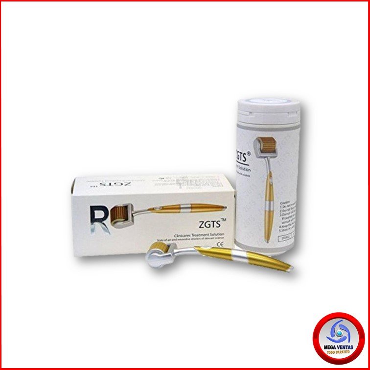 DERMAROLLER ROSTRO ZGTS 192 (1,0 MM) DORADO