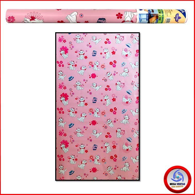 PAPEL CONTAC AIHUA P1120-2 CON DISENO 3M.X.0.45 GATA MARIE (1)