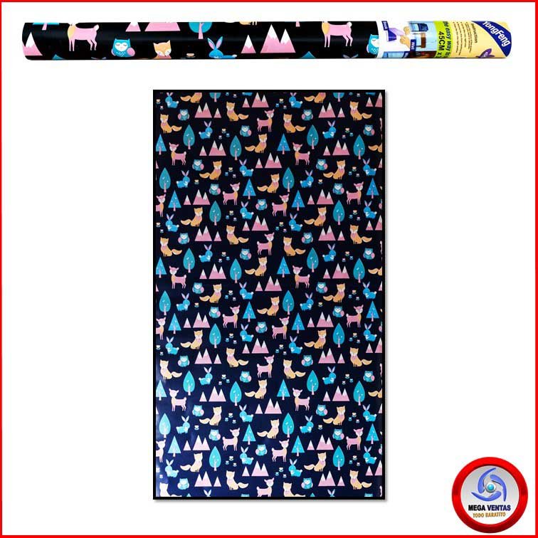 PAPEL CONTAC AIHUA P1932 CON DISENO 3M.X.0.45 BOSQUE