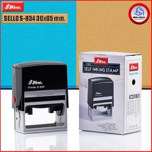 SELLO SHINY S-834 30X65mm NEGRO/ALMOHADILLA NEGRA