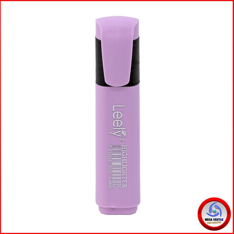 MARCADOR LEERY L-8008S FLUORESCENTE LILA PASTEL A (6)