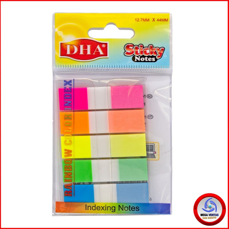 NOTITAS ADHESIVAS DHA DH-9601 CUADROS 5 COLORES B (2)