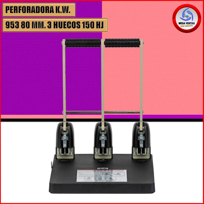 PERFORADORA K.W. 953 80 MM. 3 HUECOS 150 HJ B (14)