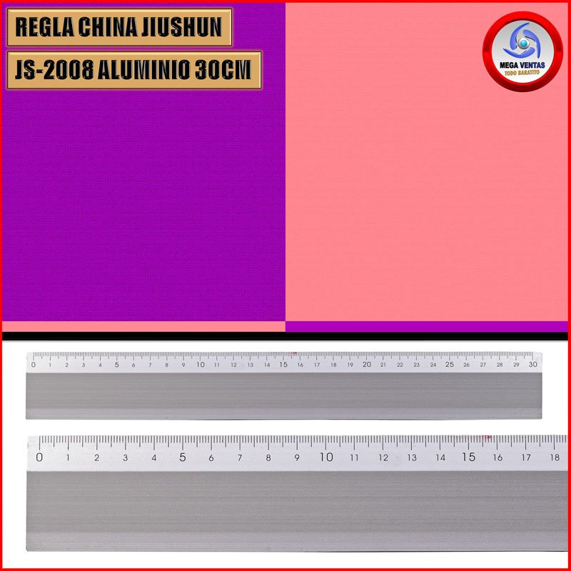 REGLA CHINA JIUSHUN JS-2008 ALUMINIO 30CM B (4)