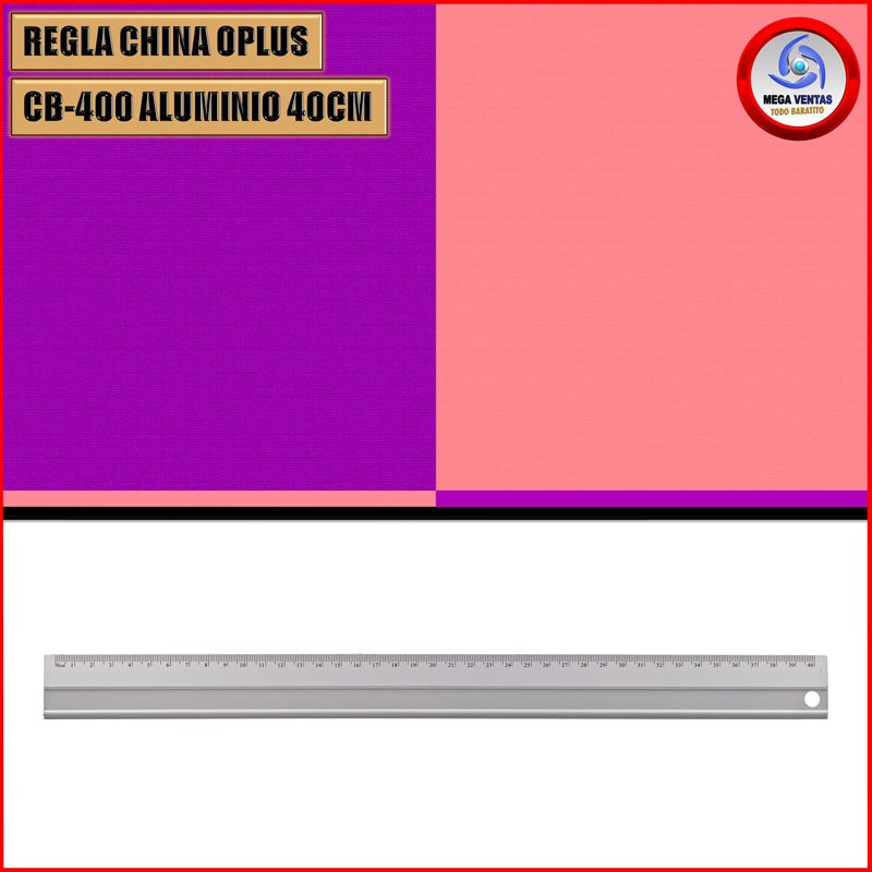 REGLA CHINA OPLUS CB-400 ALUMINIO 40CM B (6)