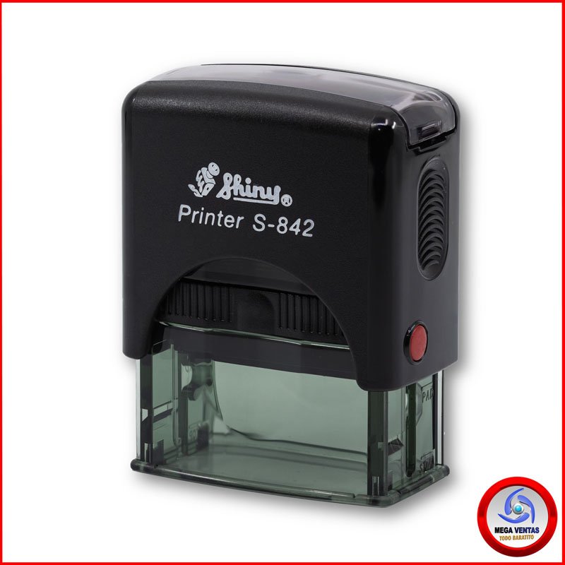 SELLO SHINY S-842 (14X38mm.) NEGRO - ALMOHADILLA NEGRA 2E B (4)