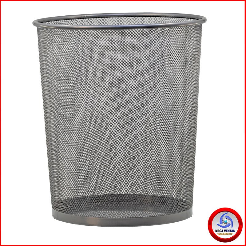 BASURERO PANDI ZJ007 GRANDE PLATEADO 24x29.5x33cm A (4)