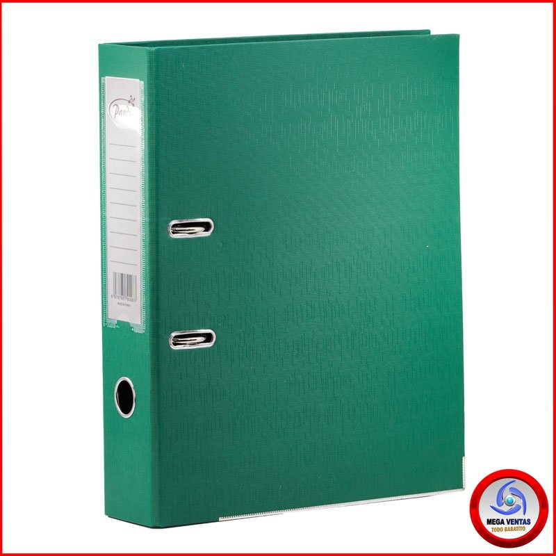 ARCHIVADOR PANDI PP FC3 1,200g VERDE A (6)