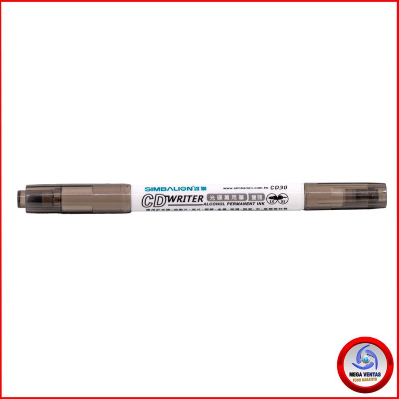 MARCADOR LION 30 PARA CD 2 PUNTAS FINA- MEDIA NEGRO b (2)