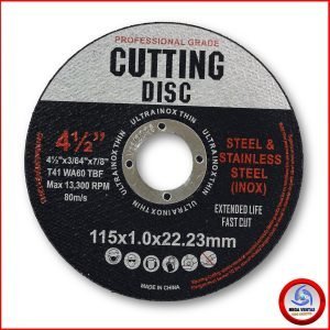 DISCO DE CORTE PARA ACERO ULTRAINOX 115mmX1.0mmX22.23mm (3)