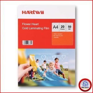 LAMINADO EN FRIO HOLOGRAFICO HARTWII 18 A4 50 MICRAS 20 HOJAS FLORES CORAZONES (4)