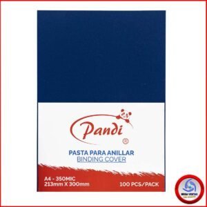 PASTA PLASTICA PARA ANILLADOS PANDI A4 0.35mm SOLIDO AZUL OSCURO B (5)