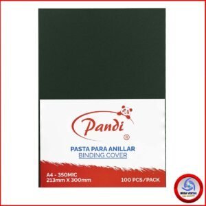 PASTA PLASTICA PARA ANILLADOS PANDI A4 0.35mm SOLIDO VERDE TURQUESA (5)